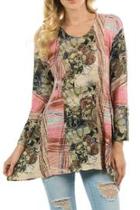  Abstract Floral Tunic
