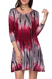 Burgundy Tiedye Tunic