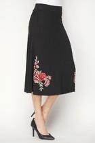 Flower Embroidered Skirt