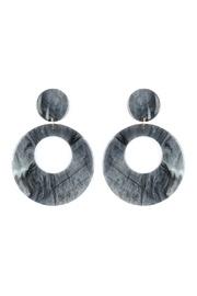  Round-smoked Acetate-dangle-earrings