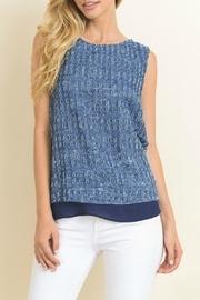  Textured Denim Tank