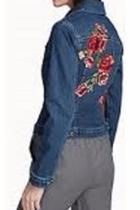  Embroidered Classic Jean-jacket