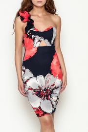  One Shoulder Ruffle Dress