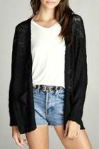  Relaxed Slub Cardigan