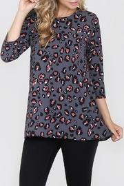  3/4-sleeve Leopard Blouse