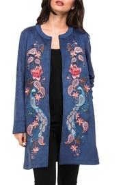  Peacock Suede Embroidery Jacket