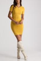  Mustard Bodycon Dress
