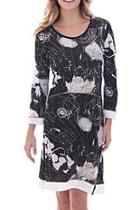  Black Pattern Dress
