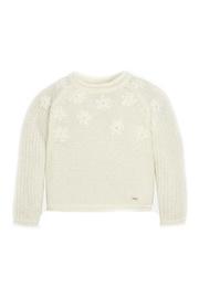  Off-white-embroidered-daisy-accent-knit-sweater
