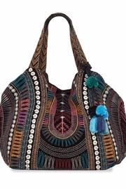  Gaia Velvet-embroidered Tote
