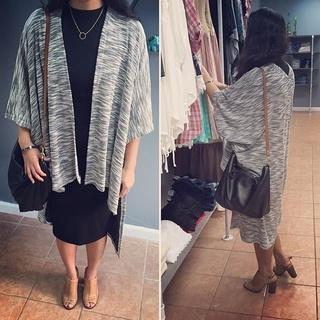  Textured Midi Cardigan