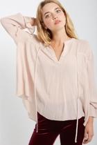  Shimmer Gathered Top