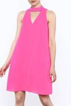  Bright Pink Sleeveless Dress