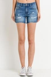  Hi-waist Distresses Shorts