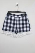  Checkered Tassel Shorts