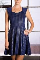  Navy Metallic Dress