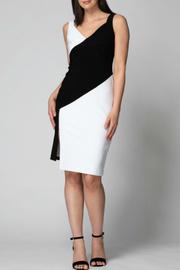  Black And White Diagonal Dress