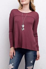  Burgundy Thermal Top