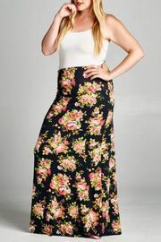  Plus Rose Maxi Skirt