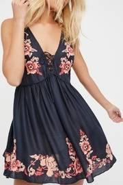  Midnight Blue Embroidered Dress