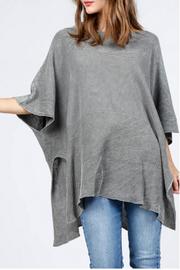 Scoop Neck Sweater Poncho