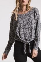  Leopard Tie Sweatshirt