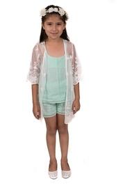  Sheer Lace Duster