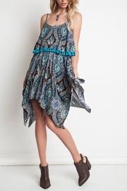  Paisley Overlay Dress