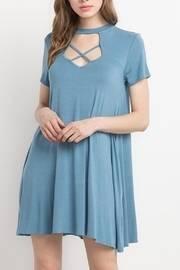  Crisscross Neck Dress