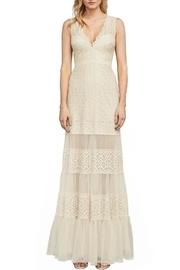  Metallic Lace Gown