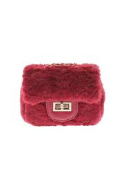  Square Faux-fur Turn Clasp Purse