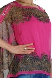  Silky Poncho-paisleypink