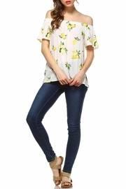  Lemon Off Shoulder Top