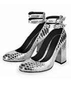  Alexa Print Silver Heels