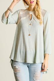  Lace Inserted Top