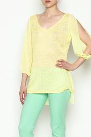  Yellow Sheer Top