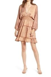 Ruffle Trim Mini-dress