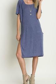  Ribbed High-slit Tunic
