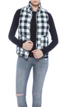  Black Gingham Vest