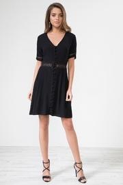  Buttonfront Lacedetailed Dress