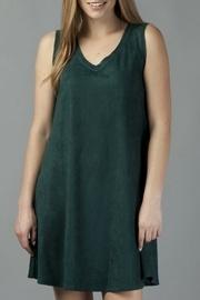  Jane Knit Suede V-neck Swing Dress