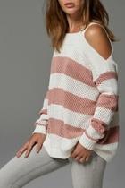  Salmon Stripe Sweater
