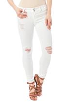  White Distressed Jeans