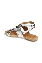  Metallic Silver Sandal