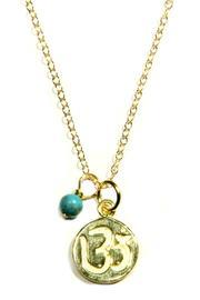  Stamped Om Necklace