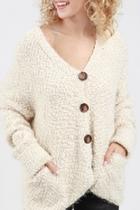  Boucle Hooded Cardigan
