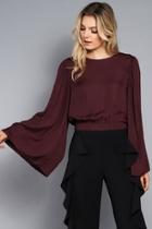  Wide Sleeve Crop Top