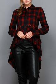  Hi Low Checkered Shirt