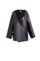  Black Hooded Coat
