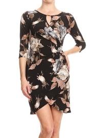  Tulip-bottom Floral Dress